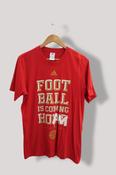 Vintage Adidas FC Bayern Muchen Football is coming home Graphics mens Red medium tees image