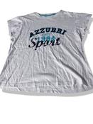 Vintage white womens Azzuri sport large tees image