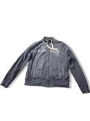 Vintage mens Tom Tailor Explorer high neck full zip up grey medium sweatshirt