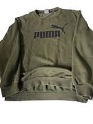 Vintage Khaki Green Puma big logo Medium Mens sweatshirt image