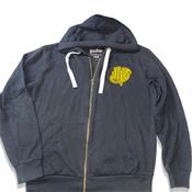 Vintage Black Harry potter Hogwart embroidery logo full zip hoodie in M|SKU 3696 image