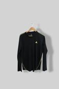 Vintage Black Adidas Sportwear mens long sleeve large tees image