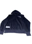 Vintage Black Garment construction chineses graphics large hoodie image