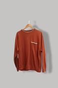 Vintage Pierre Cardin large brown crew neck cotton sweatshirt image