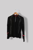 Vintage Torez 1/4 zip womens black sport long sleeve top S