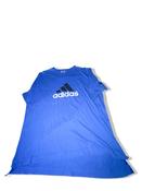 Vintage mens large blue Adidas big logo tees image