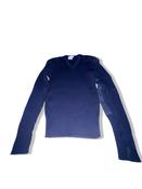 Vintage Iggy blue wool large V-neck jumper image