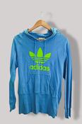 Vintage Adidas big logo blue medium regular fit hoodie image