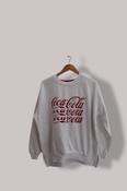 Vintage Coca Cola Classic Carbonated Soft Drink White medium Swearshirt Pullover Product Description image