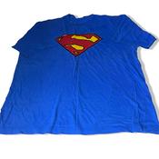 Vintage mens DC Comics Superman logo classic blue tees XL image
