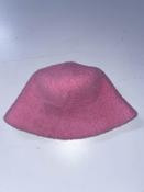 Vintage womens wool pink bucket hat image