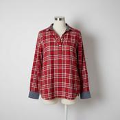 VINTAGE TOMMY HILFIGER WOMENS SHIRT UK 14 RED CHECK COTTON in M|L25W18|SKU 5452 image