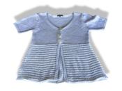 Vintage Per Una white crochet knitted top size 12| L20 W15| SKU 4368 image