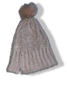 Vintage cream crochet knitted beanie hat| SKU 4918 image