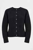 Vintage women's black Zara Knit buttoned cardigan in L| L24 W18| SKU 4374 image