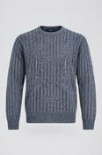Vintage Grey stripe Monello sweater in L/XL| L29 W23| SKU 4376 image