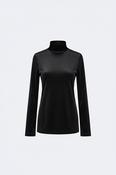 Vintage women's &amp; other stories black velvet turtleneck long sleeve top in S|L26 W13|SKU 4379 image