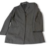 Vintage women's Woolworth grey stripped single breasted blazers size 14|SKU 3768 image