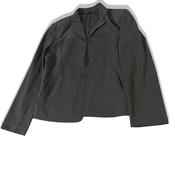Vintage AZ Career Women's grey stripe large blazers |L26 W20| SKU 3770 image