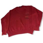 Vintage Red men's Kellerman V-neck knitted large sweatshirt|L26 23| SKU 3776 image