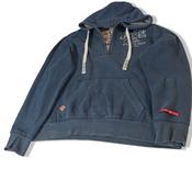 Vintage Men's Tokyo Laundry Athletic Dept. 90's blue hoodie in XL|L25W23|SKU3784 image