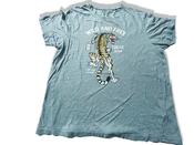 Vintage Seven Lemon Wild and Free graphics men's grey tees in 2XL|SKU 3901 image