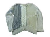 Vintage 90's women's cream geometric sweater in S/XS|L24 W15|SKU 4011 image