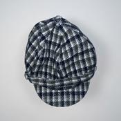 Vintage Manhanttan hat company multi check tweed newsboy cap| SKU 4997 image