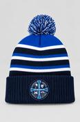 Vintage DN Sports Blue Multi-Stripe Beanie, Stylish Knitted Cap | SKU 4347 image