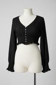 Vintage Disturbia women's black ruffle button up crop top Uk 10|L14 W14|SKU 5455 image