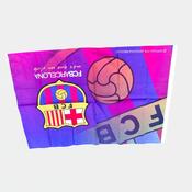 Vintage FC Barcelona multicoloured football fans scarf|SKU 6455 image