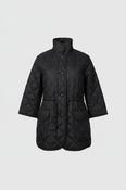 Vintage Gap Women's VTG Quilted Jacket Black Button Front Drawstring in S|SKU 6535 image