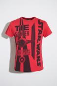 Vintage Kids 10YRS Star wars Tie Fighter graphics orange tees|SKU 6625 image