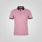 Vintage River Island men's Pink POLO shirt in L| L30 W19| SKU 5511 image