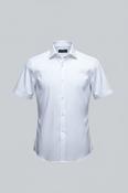 Vintage SMC by Semco men white short sleeve shirt in M|L28 W20|SKU 6545 image