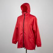Vintage  Unisex Waterproof Red Packable hooded Jacket in L|L30W26|SKU 6143 image