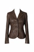 Vintage Y2K Danier brown genuine italian leather cropped biker jacket size 6/8|L24w15|SKU 6510 image