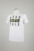 Vintage men Aeropostale Camouflage Box Graphic  cream short sleeveTee in L| L28 W21|SKU 5519 image