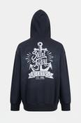 Vintage men Byemp black 90's graphics print oversize hoodie 3XL|L31 W29|SKU 6427