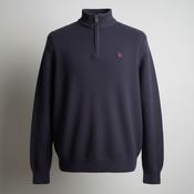 Vintage men Chaps 1/4 zip high neck navy cotton sweatshirt in L|L33 W23|SKU 5595 image