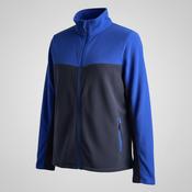 Vintage men Clevercare blue colourblock full zip fleece jacket in L|L32 W22|SKU 5698 image