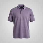 Vintage men Haggar purple Textured Grindle short sleeve Polo in S|L28W19|SKU 5472 image