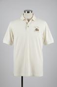 Vintage men Kartel Classic cream The Mill Golf Society Polo Shirt in XL|L33 W22|SKU 5483 image