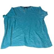 Vintage men Maine New England classic green 1/4 button V-neck tees in L| L27 W23|SKU 5536 image