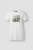Vintage men PiazzaItalaia graphics white tees in L| L28 W21|SKU 6498 image
