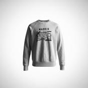 Vintage men Primark Madrid graphics grey sweatshirt in S|L26 W19|SKU 5580 image