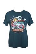 Vintage men Sanfrancisco dreamer golden state california graphics black tees in XL|L30W22|SKU 6612 image