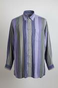 Vintage men Studio Leonardo multi stripe long sleeve shirt in L|L33 W22|SKU 6454