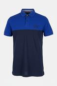 Vintage men Tommy Hilfiger Blue colourblock short sleeve slim fit 90's polo shirt in M|L27 W20|SKU 5543 image