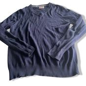 Vintage men Tommy hilfiger denim navy crew neck sweatshirt in L| L28 W21|SKU 5614 image